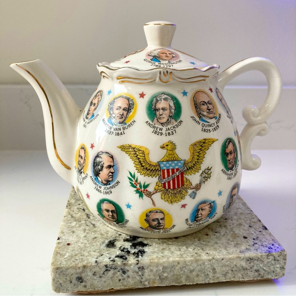 Chadwick Miller 1966 President Teapot with Music Box - plays "Hail To The Chief”